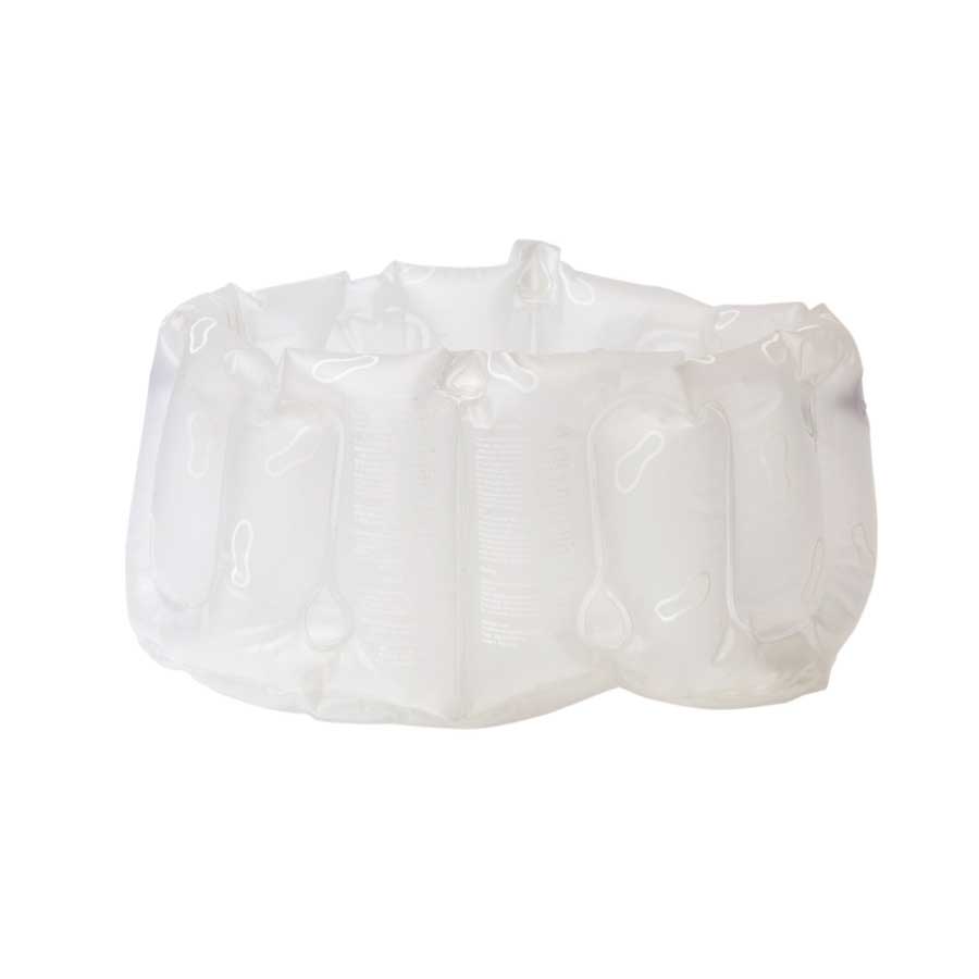 Inflatable Foot Bath with handles - Frost white. 26x38x20 cm. Recycled plastic (vinyl)