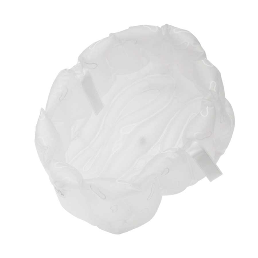 Inflatable Foot Bath with handles - Frost white. 26x38x20 cm. Recycled plastic (vinyl) - 4