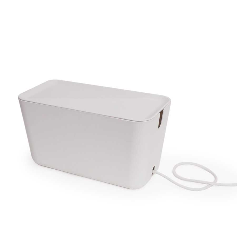 Cable Box XXL  White. Plastic, silicone
