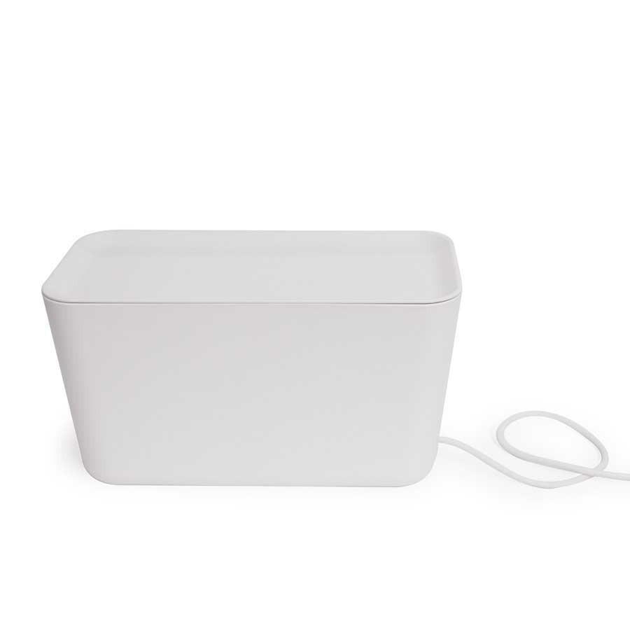 Cable Box XXL  White. Plastic, silicone