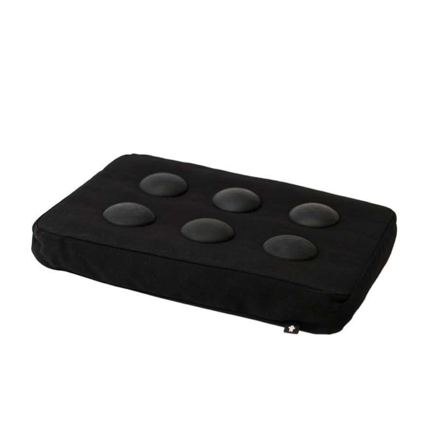 Surfpillow for laptop - Black/Black. 37x27x6 cm. Cotton, silicone