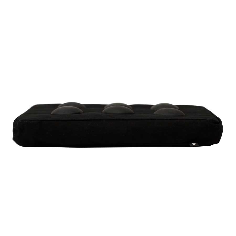 Surfpillow for laptop - Black/Black. 37x27x6 cm. Cotton, silicone - 2