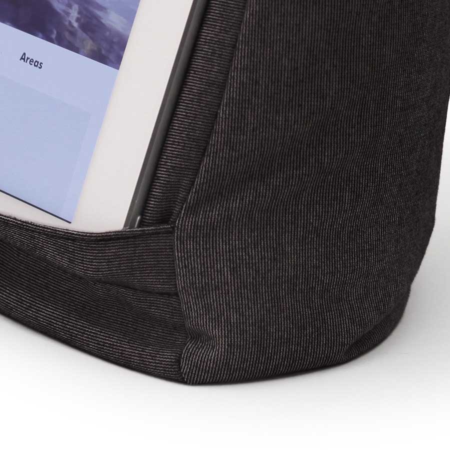 Tablet & Travel Pillow, 2-in-1 - Salt & Pepper Gray. 25x28x9 cm.  - 8