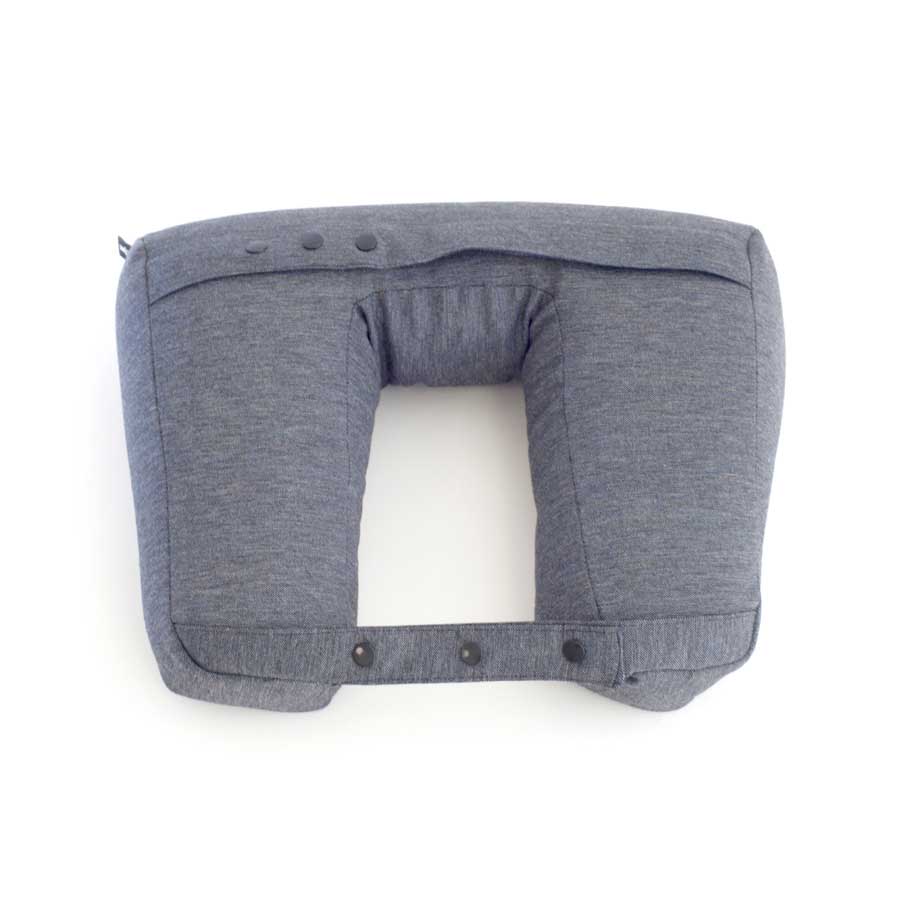 Kneck™ Travel Pillow 3-in-1. Comfort Plus. Salt & Pepper Gray. 33x28x10 cm.  - 10