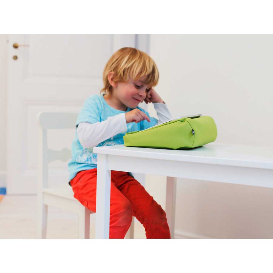 Tabletpillow Hitech for iPad/tablet PC - Lime green/Black. 27x9,5x22 cm. Polyester, silicone - 4
