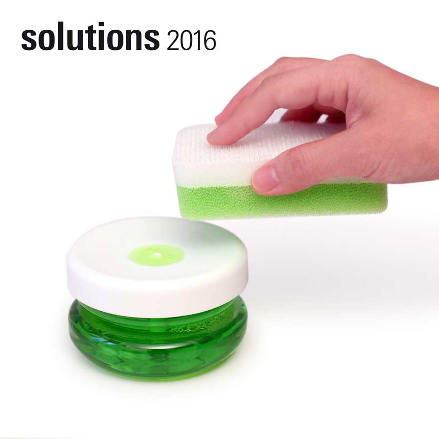 Sustainable Dish Soap Dispenser Do-Dish™ - White/Clear. 10x10x6 cm. PET, plastic