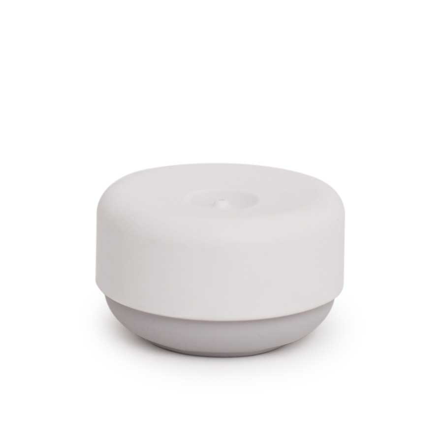 Sustainable Dish Soap Dispenser Do-Dish™ - White/Light Gray . ø11x6,5 cm. PET, plastic, silicone - 3