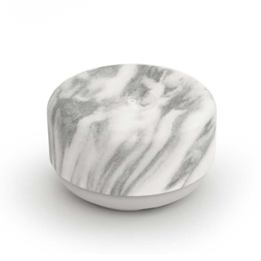 Sustainable Dish Soap Dispenser Do-Dish™ - Marble decor / Light Gray. ø11x6,5 cm. PET, plastic, silicone - 3