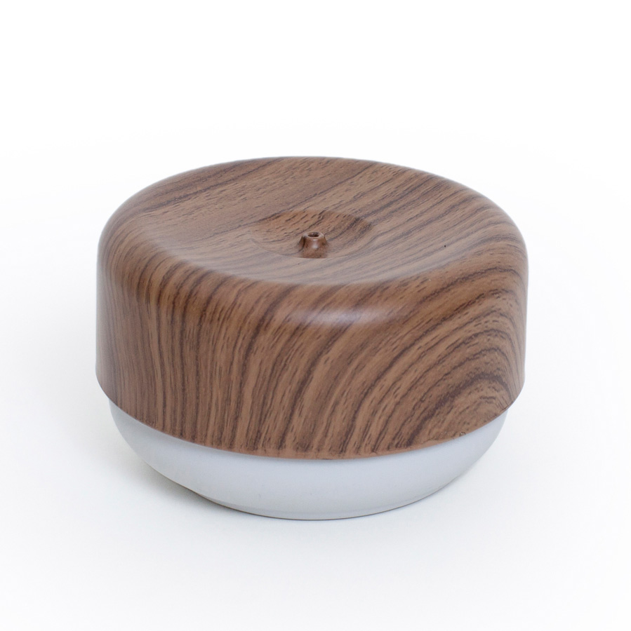 Dish Soap Dispenser Do-Dish™ - Dark Wood Decor/Light Gray. ø11x6,5 cm. PET, plastic, silicone - 5