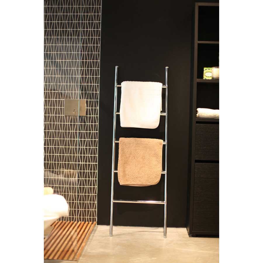 Towel ladder - Polished. 48x3x149 cm. Chromed stainless steel  - 3