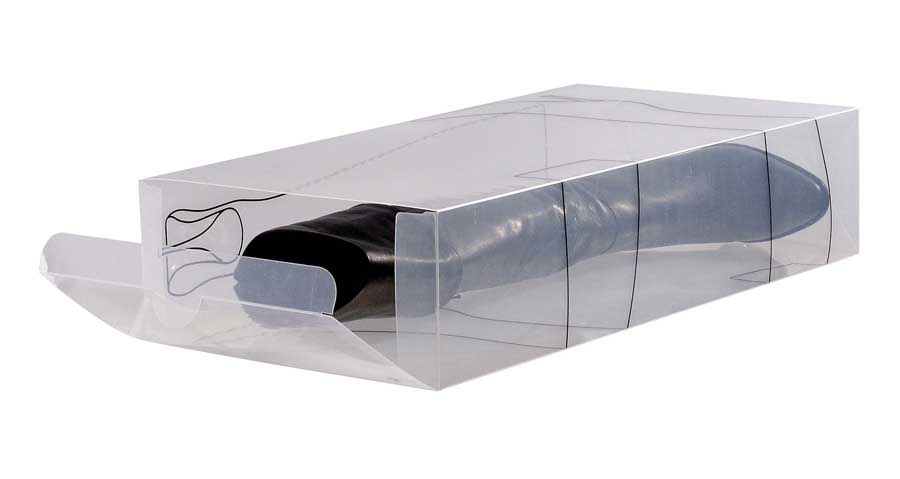 Shoe box for boots, 2 pack Clear plastic / Black Print