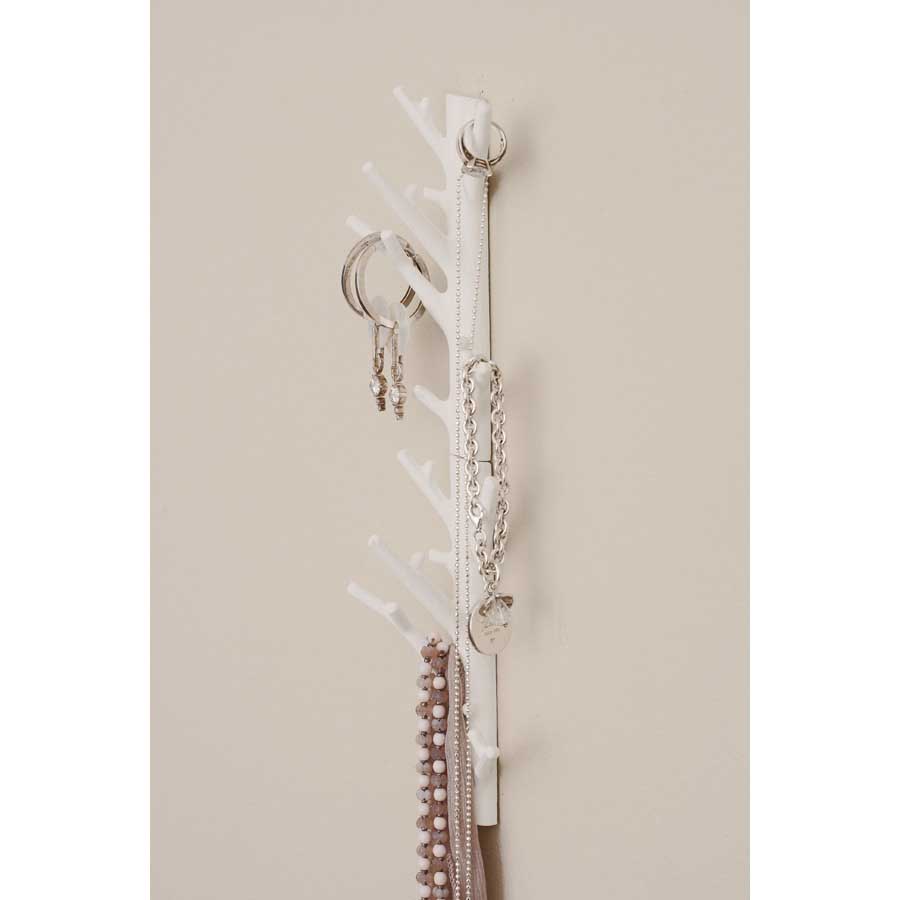 Branch Hanger Medium - White. 8,5x17x6 cm. Cast iron - 2